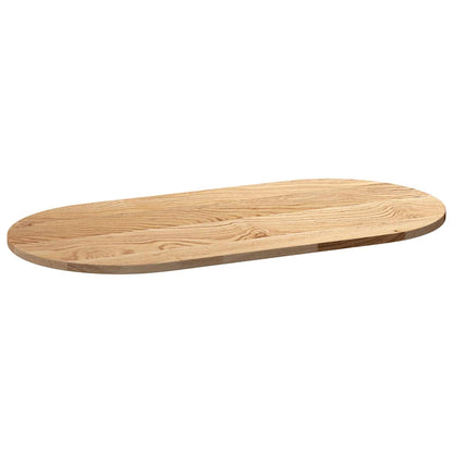 Bordplate 100x50x2 cm oval heltre eik