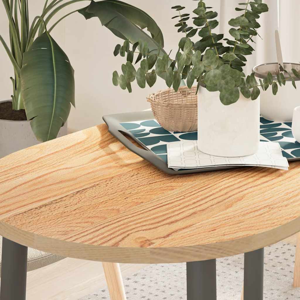 Bordplate 100x50x2 cm oval heltre eik