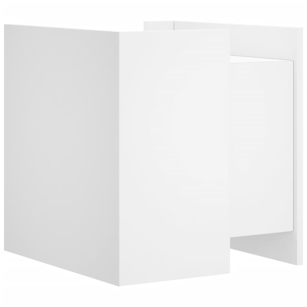 Nattbord Sengbord Hvit 45x50x50 cm