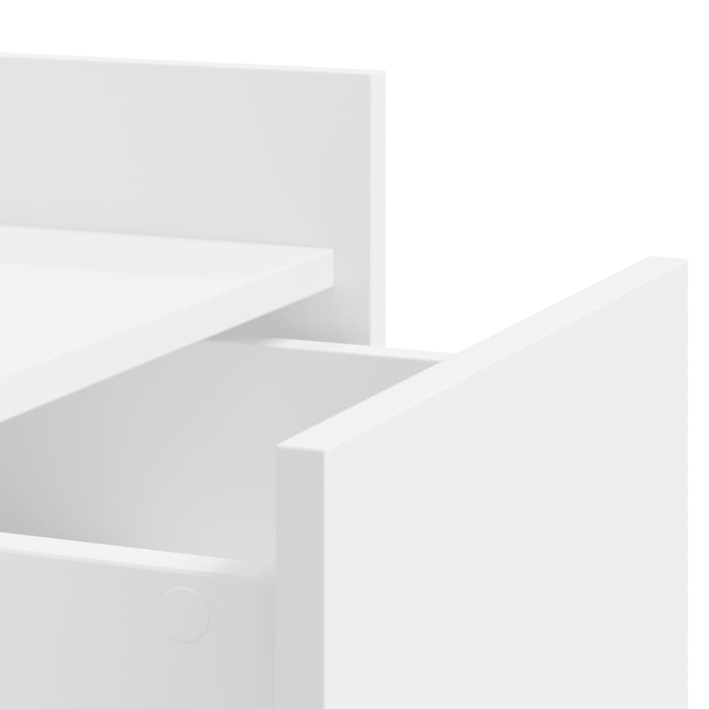 Nattbord Sengbord Hvit 45x50x65 cm