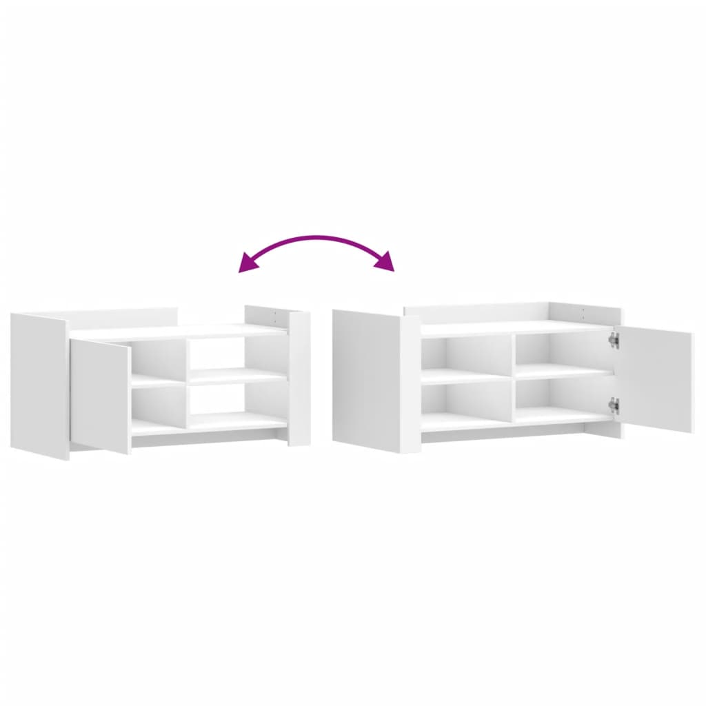 Salongbord Sofabord Hvit 100x50x50 cm