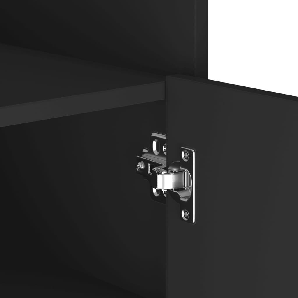 Skjenk Svart 45x35x75 cm