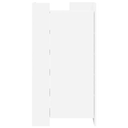 Skoskap Skohylle Skobenk Hvit 52x37,5x100 cm