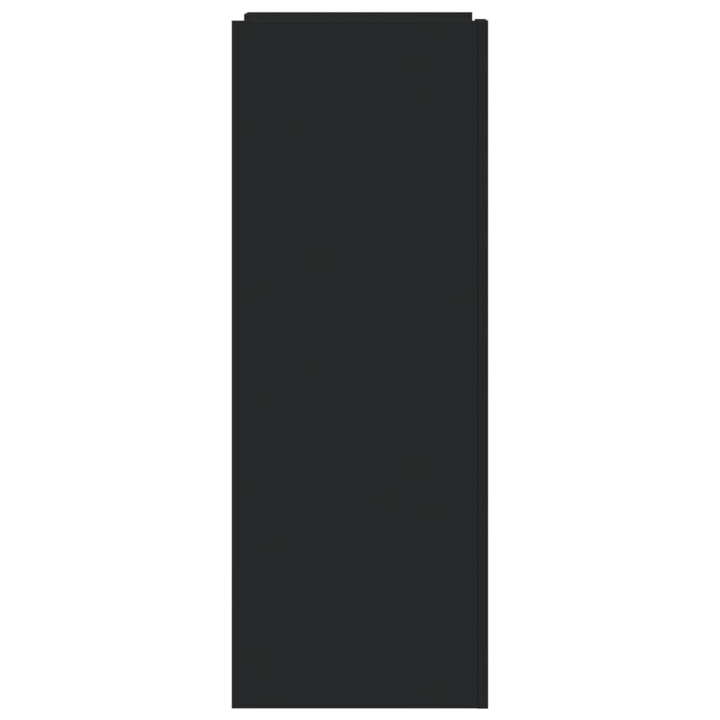 Skoskap Skohylle Skobenk Svart 52x37,5x100 cm