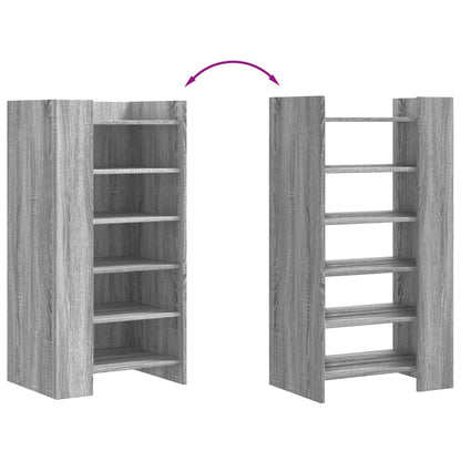 Skoskap Skohylle Skobenk Sonoma Grå 52x37,5x100 cm