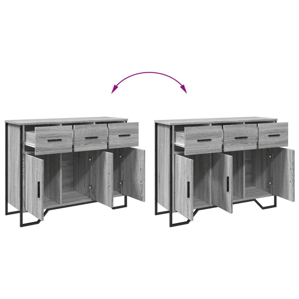 Skjenk Sonoma Grå 97x32,5x74,5 cm