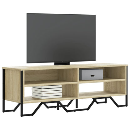 TV-benk sonoma eik 122x34x41 cm konstruert tre