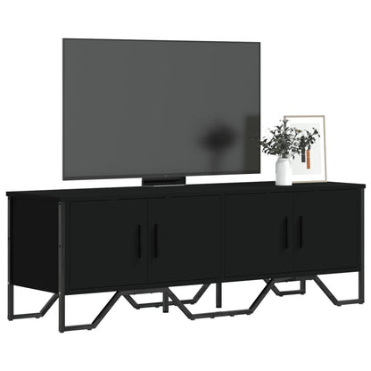 TV-benk svart 122x34x41 cm konstruert tre