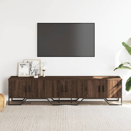 TV-benk brun eik 180x34x41 cm konstruert tre