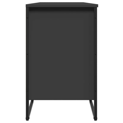 Skoskap Skobenk Skohylle svart 90x38x61,5 cm konstruert tre