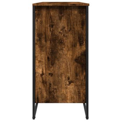 Skoskap Skohylle Skobenk Røkt Eik 80x38x78 cm