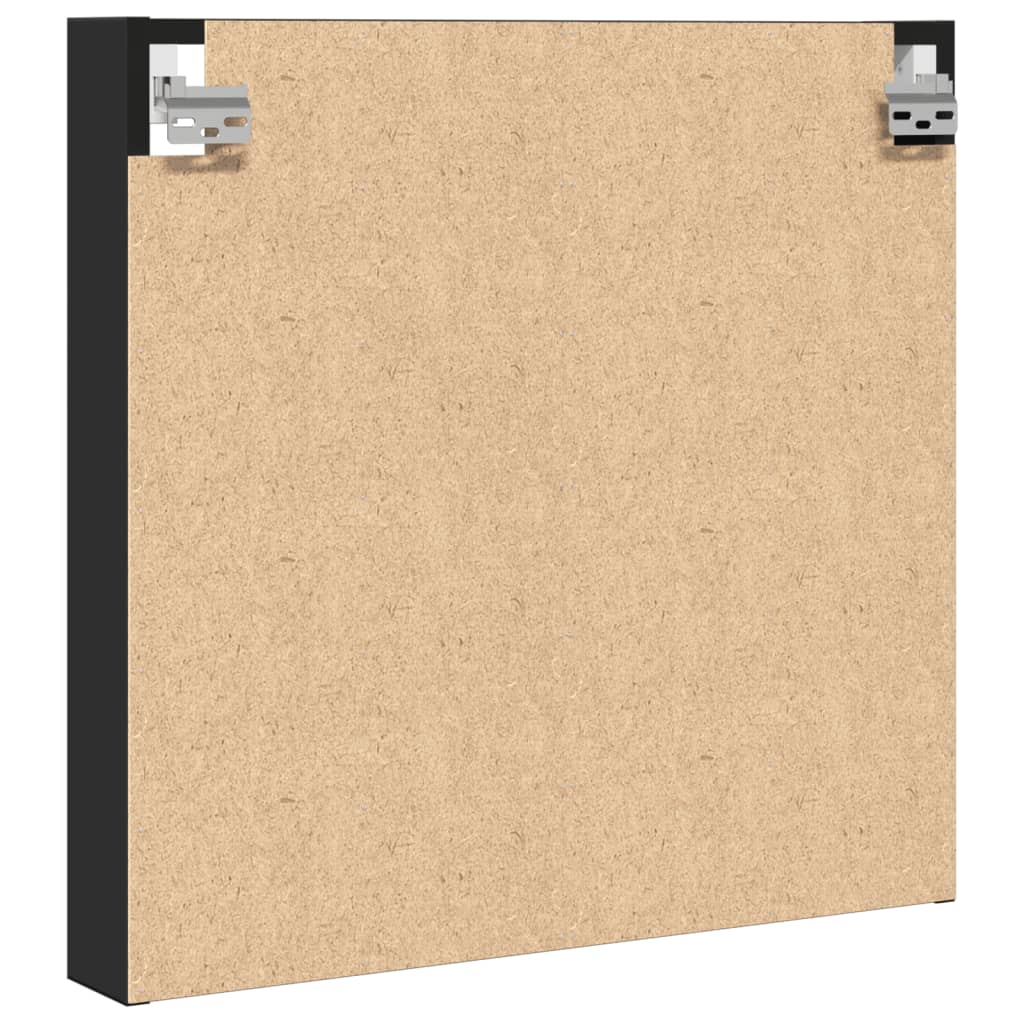 Vegghylle Hyller svart 60x8,5x58 cm konstruert tre