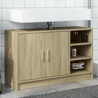 Baderomsservantskap sonoma eik 90x29x55 cm konstruert tre