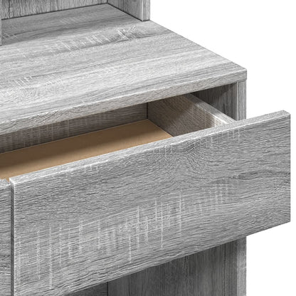 Sminkebord Sonoma Grå speil 80x41x144,5 cm