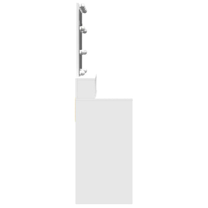 Sminkebord Hvit LED 80x41x144,5 cm