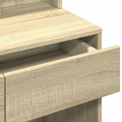 Sminkebord Sonoma Eik LED 80x41x144,5 cm