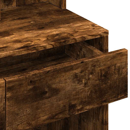 Sminkebord Røkt Eik LED 80x41x144,5 cm