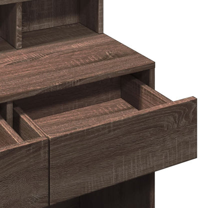 Sminkebord Brun Eik LED 80x41x134,5 cm