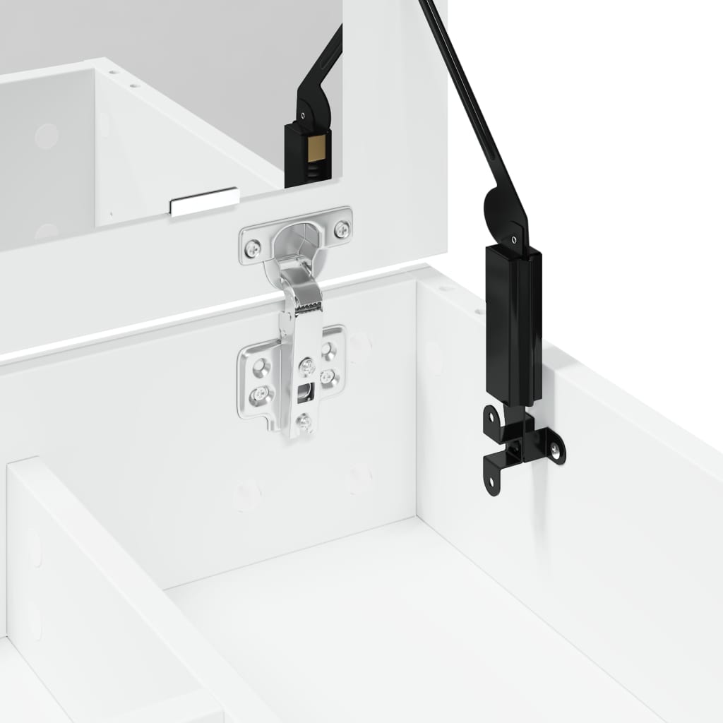 Sminkebord Hvit speil 73x46,5x120 cm