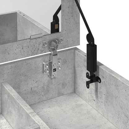 Sminkebord Betonggrå speil 73x46,5x120 cm