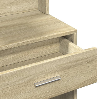 Sminkebord Sonoma Eik skap 80x35x132 cm