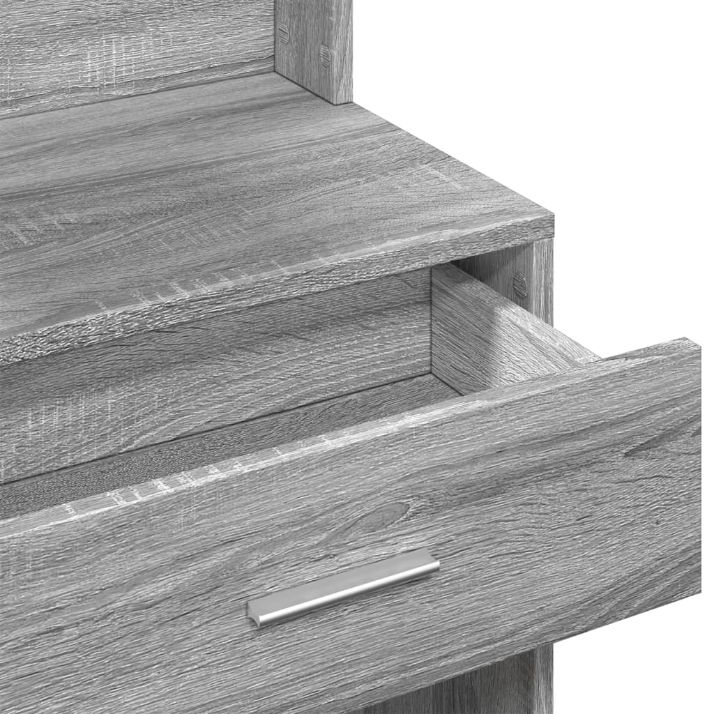 Sminkebord Sonoma Grå skap 80x35x132 cm