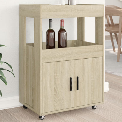 Vinstativ Bartralle sonoma eik 60x39,5x89 cm konstruert tre