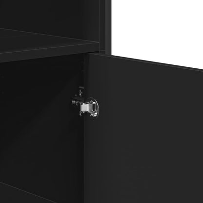 Skap Svart 79,5x35,5x137,5 cm