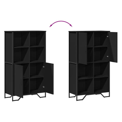 Skap Svart 79,5x35,5x137,5 cm