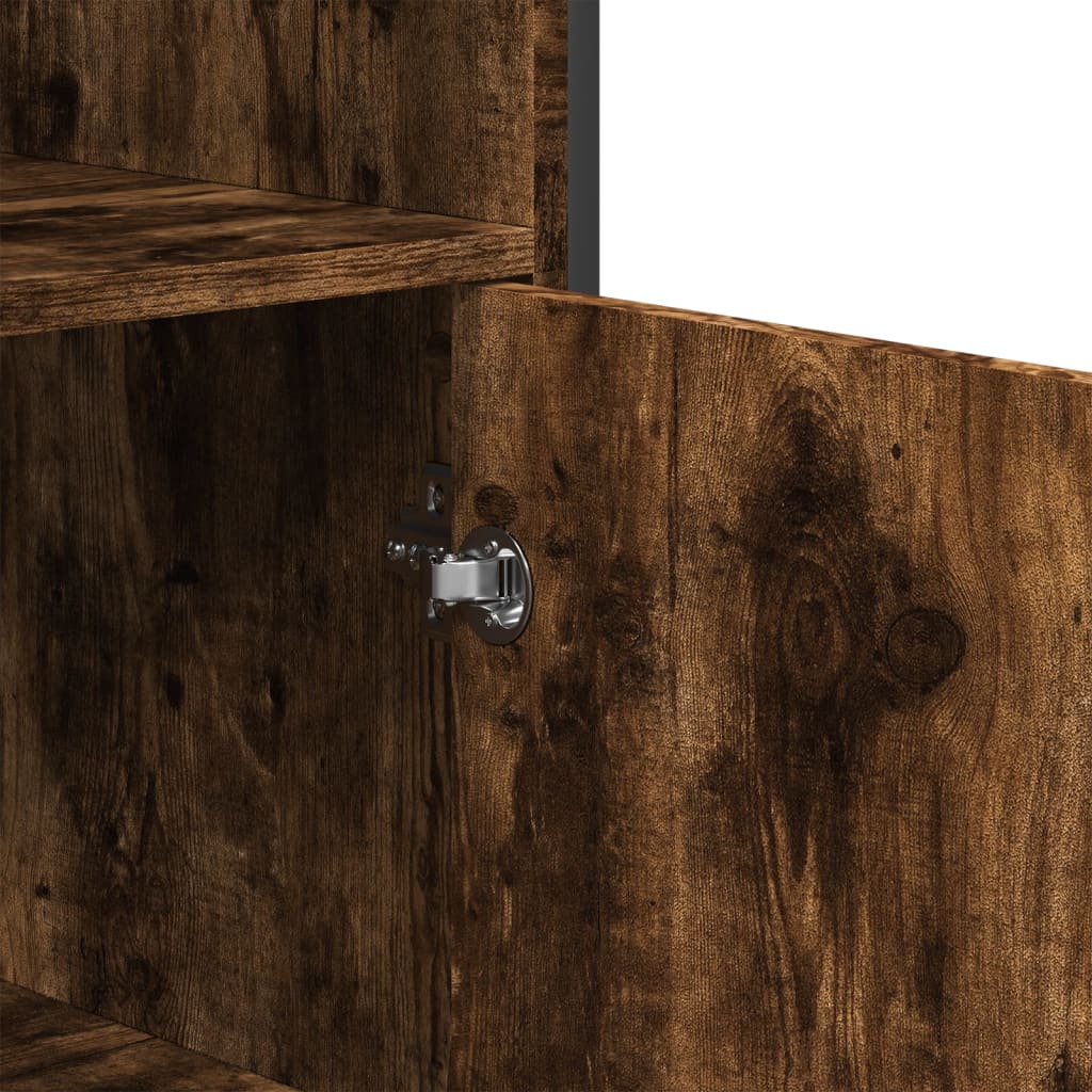 Skap Røkt Eik 79,5x35,5x137,5 cm