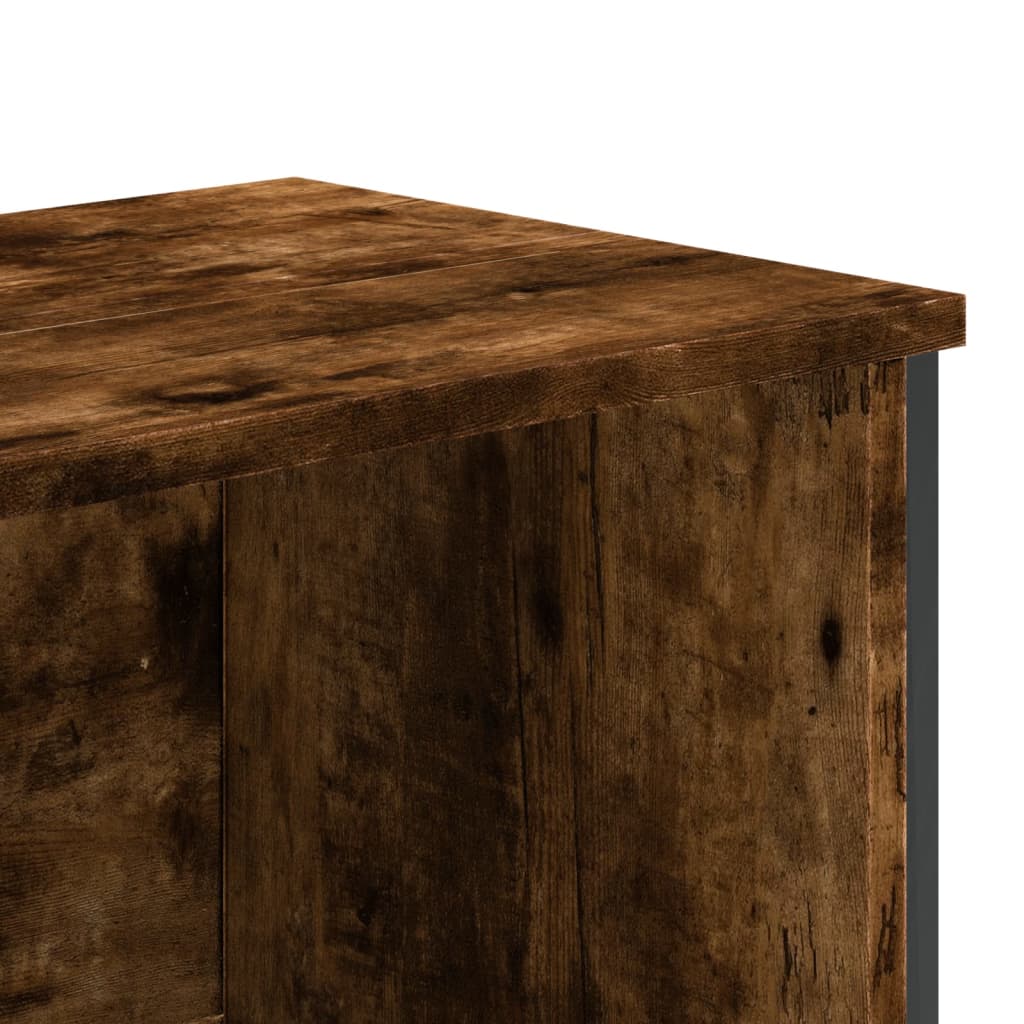 Bokhylle Røkt Eik 80x31x169 cm