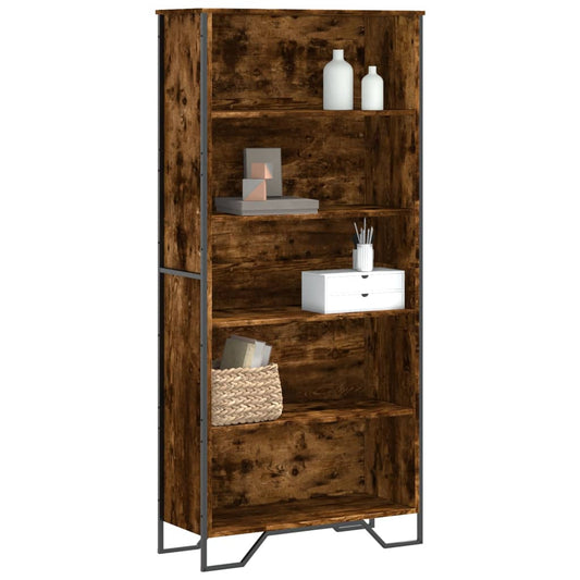 Bokhylle Røkt Eik 80x31x169 cm