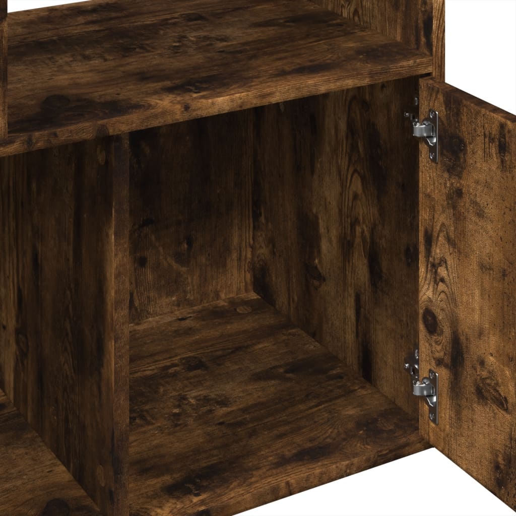 Bokhylle Røkt Eik 70x36x189 cm