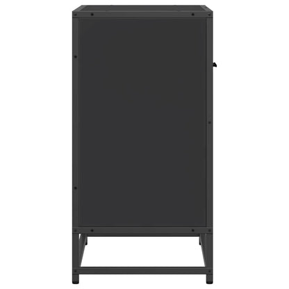 Nattbord Sengbord Svart 60x31x60 cm og metall