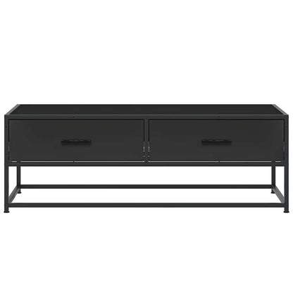 Salongbord Sofabord Svart 100x50x35 cm og metall