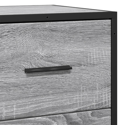 Skjenk Sonoma Grå 35,5x35x76 cm og metall