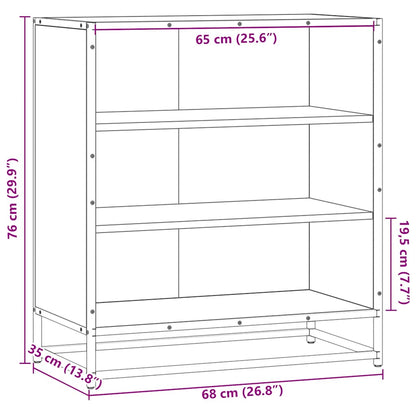 Skjenk Svart 68x35x76 cm