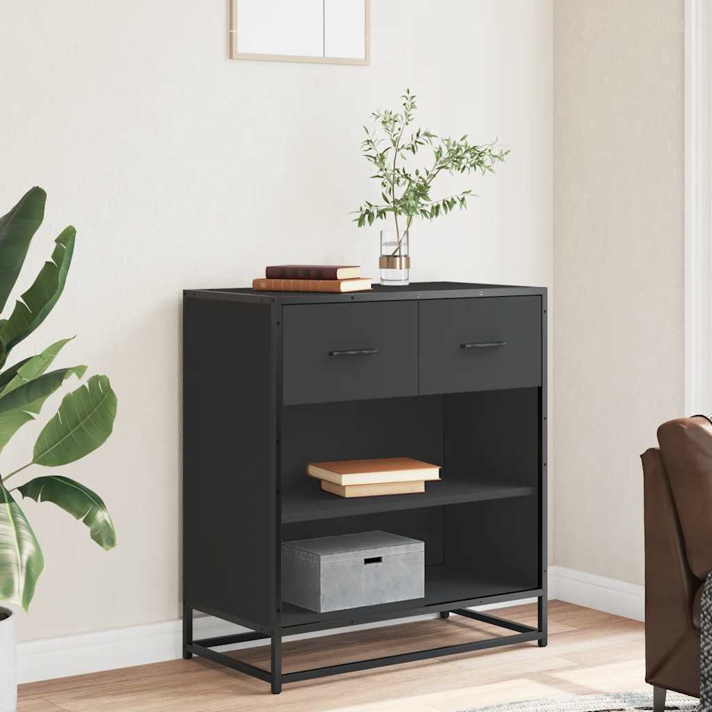 Skjenk Svart 68x35x76 cm