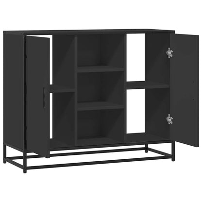 Skjenk Svart 92x35x76 cm