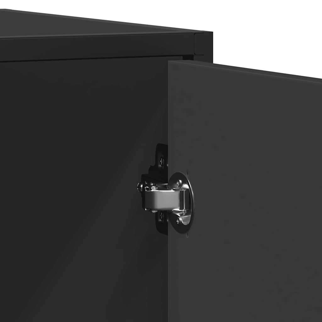 Skjenk Svart 92x35x76 cm