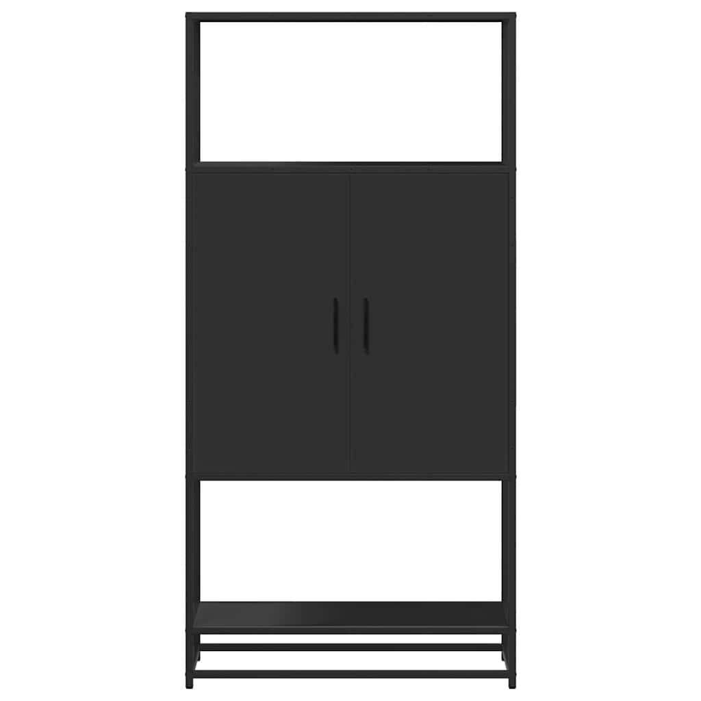 Skap Svart 68x35x139 cm