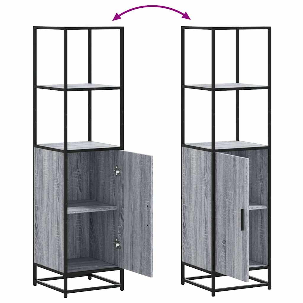Skap Sonoma Grå 35,5x35x139 cm