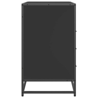 Kommode svart 70x41x70 cm konstruert tre