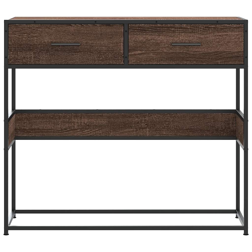 Avlastningsbord Konsollbord Brun Eik 90x35x80 cm