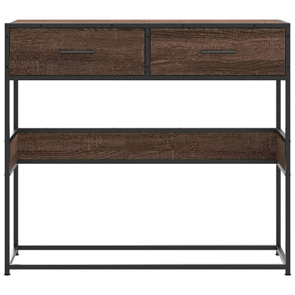 Avlastningsbord Konsollbord Brun Eik 90x35x80 cm