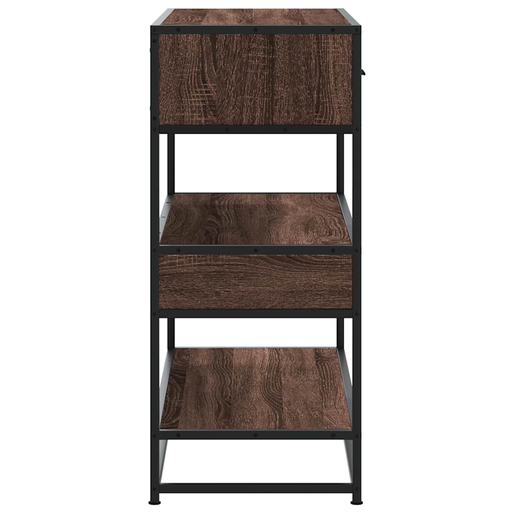 Avlastningsbord Konsollbord Brun Eik 90x35x80 cm