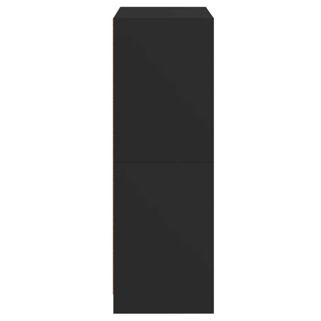 Skap Svart med dører 68x37x109 cm