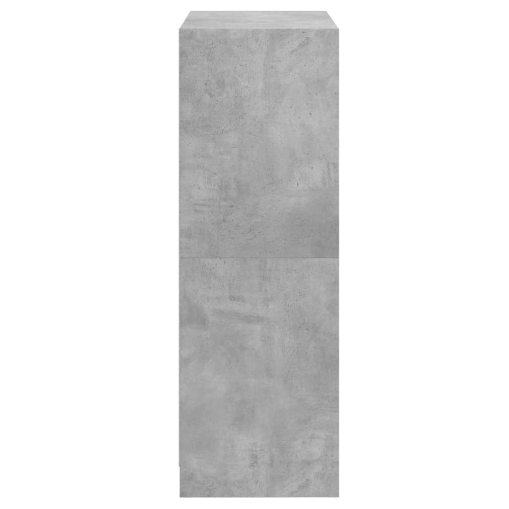 Skap Betonggrå med dører 68x37x109 cm