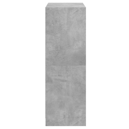 Skap Betonggrå med dører 68x37x109 cm