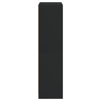 Skap Svart med dører 68x37x142 cm